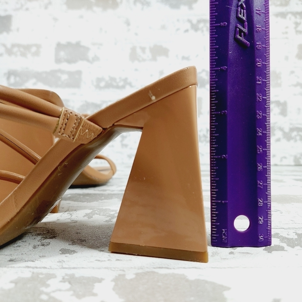 New Abound Austyn Brown Tubular Strap Block Heel Sandals X387 - Picture 9 of 15